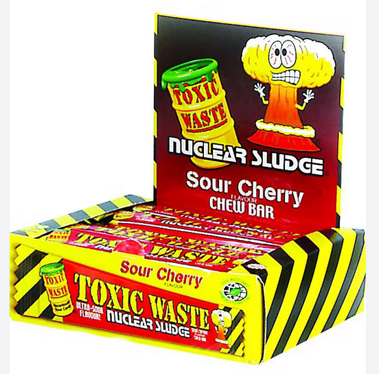 TOXIC WASTE CHERRY NUCLEAR SLUDGE CHEW BAR 20g